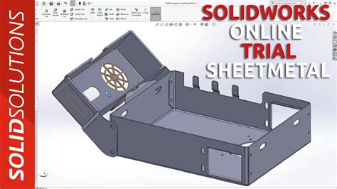 how to make sheet metal box with hindge in solidworks|solidworks sheet metal cover.